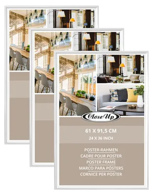 Produktbild von Posterrahmen 61 x 91,5cm Weiß, 3-er Set