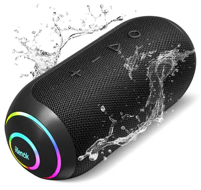 Image de Enceinte Bluetooth portable - Bluetooth 5.3 - Étanche IPX7 - Autonomie 30 h - Noir - Enceinte stéréo 40 W