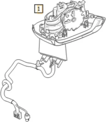 Image de VOLVO XC60 rétroviseur gauche d'origine 31424816 OE