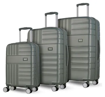 Produktbild von Rock ROCK Aspen Reisekoffer-Set 3-teilig grün mit 4 Doppelrollen und Teleskopgriff