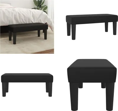 Obrázek produktu pro vidaXL Lavice černá 70x30x30 cm Imitace kůže - Lavice - Lavice - Lavice do chodby