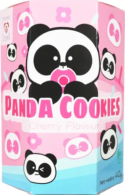 Produktbild von Tokimeki Panda Coockies Cherry Flavour 40g