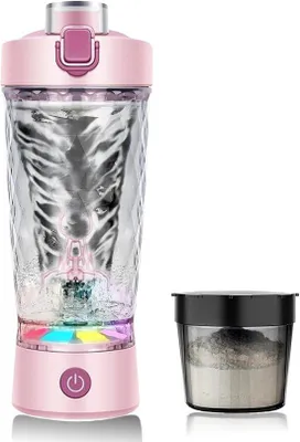 Zdjęcie produktu dla Elektryczny shaker, różowy, przenośny, ręczny, 1 l.
