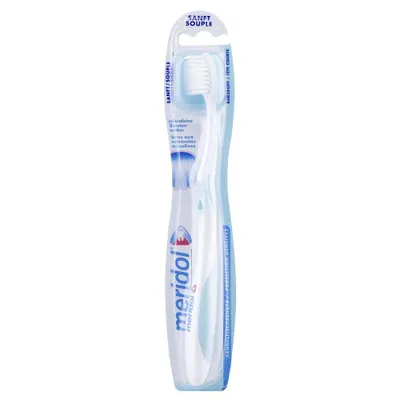 Image de Brosse à dents Meridol douce avec manche ergonomique pack de 2