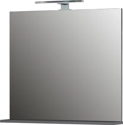 Produktbild von Garderobenspiegel "381" in anthrazit. Abmessungen (BxHxT) 76x75x15 cm