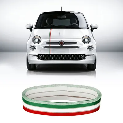 Image de Stripes bande adhésive pour voiture tricolore Italie 5 cm x 5 mt