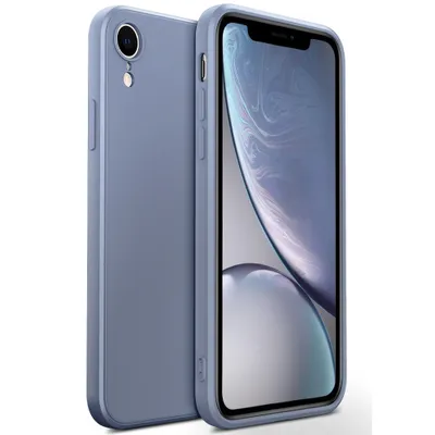 Obrázek produktu pro iPhone XR Pouzdro, Tekuté Silikonové Gumové Pouzdro, Nárazuvzdorné a Odolné proti Poškrábání pro iPhone XR Fialová