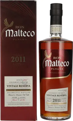 Produktbild von Ron Malteco Vintage Reserva Panamá 2011 42,3% Vol. 0,7l in Geschenkbox