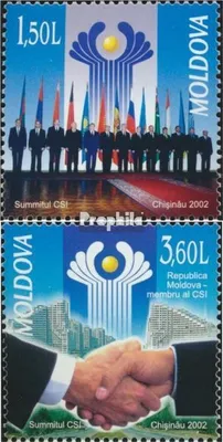 Produktbild von Briefmarken Moldawien 2002 Mi 449-450 (kompl.Ausg.) postfrisch Gipfelkonferenz