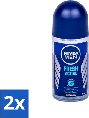Obrázek produktu pro Nivea - Fresh Active Roll-On - Antiperspirant - 48 hodinový účinek - 50 ml - hodnotné balení - 2 kusy