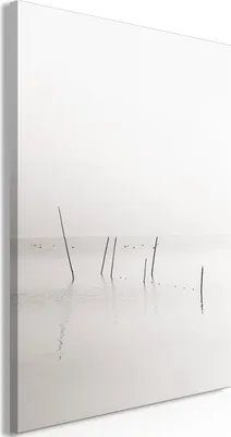 Produktbild von Italienischer Leinwand Leinwandbild - Misty Trail (1 Part) Vertical 60x90 cm Landschaften c-B-0586-b-a