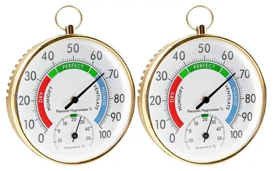 Produktbild von Analoge Temperatur- und Feuchtigkeitsmessgeräte für Innen- und Außenbereich