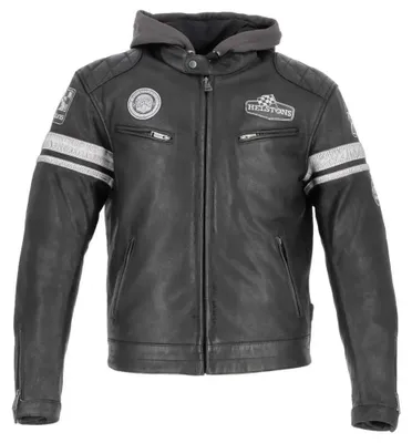 Produktbild von Helstons Riposte Lederjacke Schwarz 2XL Mann Schwarz 2XL