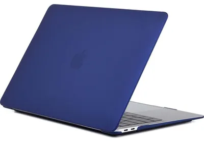 Produktbild von Mobigear Schutzhülle für MacBook Air 13 Zoll (2010-2019), Hartschalenhülle, MacBook Case - Marineblau - Modell A1369 / A1466