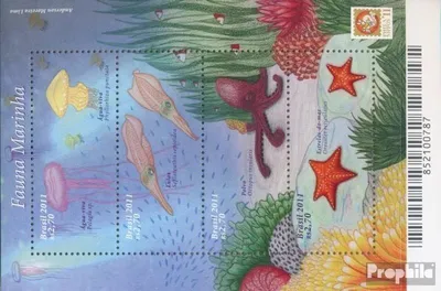 Produktbild von Briefmarken Brasilien 2011 Mi Block152 (kompl.Ausg.) postfrisch Meerestiere