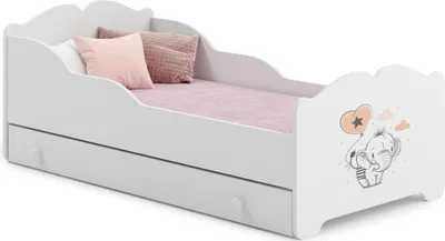 Obrázok produktu pre Detská posteľ Anna 140x70 so zásuvkou - Slon