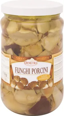 Produktbild von Steinpilze geschnitten in Sonnenblumenöl 1600 gr. - Demetra