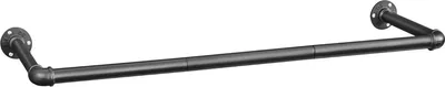 Produktbild von ACAZA Kleiderstange – Wandgarderobe – Hochwertiges Stahl-Kleiderregal – Industrielles Design – Tragkraft bis zu 50 kg – Einfache Installation – Schwarz
