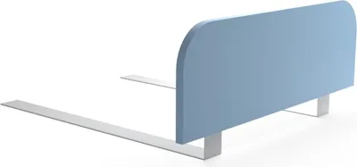 Produktbild von regalik Bettgitter Rausfallschutz Kinderbett 60x20 cm – Blau Stabile Absturzsicherung ohne Bohren – Einfache Montage unter der Matratze