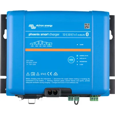 Produktbild von Victron IP43 12/30 Phoenix Smart Ladegerät (1+1 Ladeausgänge)
