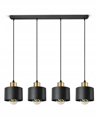 Obrázek produktu pro LUXOLAR - Led závěsné světlo - 4 plameny stropní světlo černé E27 60W - Závěsné svítidlo do obývacího pokoje, kuchyně