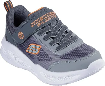 Zdjęcie produktu dla Skechers WIP 401495L-CCGY w kolorze grafitowym i szarym Tekstylia / grafitowe tworzywo sztuczne / pomarańczowe wykończenie rozmiar 29
