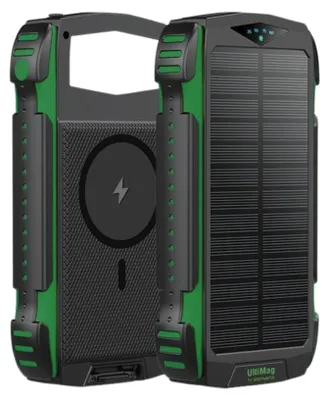 Produktbild von 4smarts UltiMag, 20000 mAh, Lithium Polymer (LiPo), Quick Charge 3.0, Kabelloses Aufladen, 20 W, Schwarz, Grün