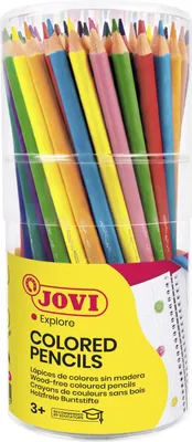 Immagine prodotto di Pastelli JOVI non in legno triangolari - confezione economica 84 pezzi, 12 colori