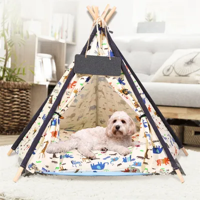 Produktbild von WISFOR TIPI Stan pro domácí mazlíčky Stan pro psy Stan pro kočky Pet Bed Pet Hut pro psy a kočky