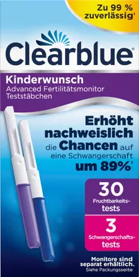 Produktbild von Clearblue Kinderwunsch Teststäbchen 30+3 für  Advanced Fertilitätsmonitor