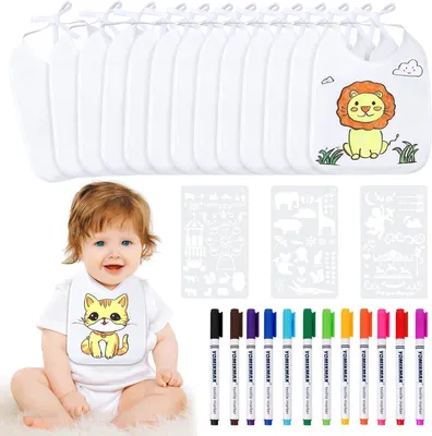 Imagen del producto de Delantales para niños, 12 unidades, impermeables, para pintar y manualidades