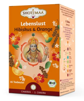 Produktbild von Hari - Lebenslust Shoti Maa Chakra Tee - 16 Teebeutel