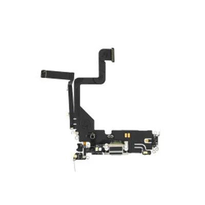 Produktbild von Ladebuchse für iPhone 14 Pro Silber Flex Dock Connector Ersatz