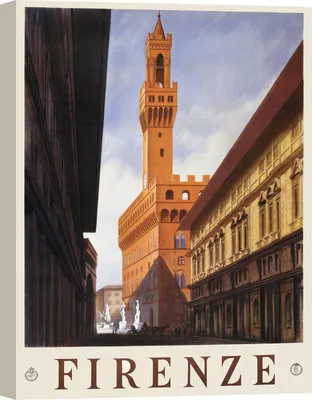 Obrázok produktu pre Umelecká tlač na plátne, vintage plagát - Florencia, 1938 - 50x70 cm