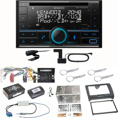 Produktbild von Kenwood DPX-7300DAB Bluetooth Digitalradio Einbauset für Audi TT 8J