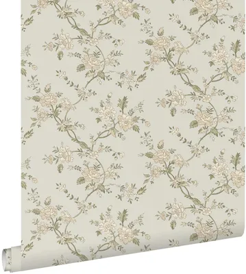 Produktbild von ESTAhome Tapete Blumenmuster Hellblau und Grün 50 x 900 cm