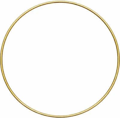 Produktbild von Metallring 50cm gold Draht Ø4mm Metallreifen Drahtring Traumfänger Mobile