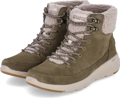 Zdjęcie produktu dla Skechers Glacial Ultra - Woodlands - Olive Suede Rozmiar: 39,5 Regularny