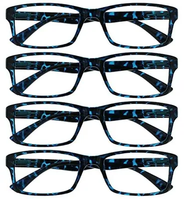 Produktbild von Lesebrille 4er Pack OPULIZE +2.00 Rechteckig Kratzfest Damen Herren