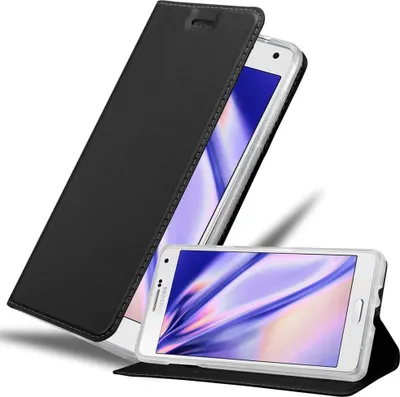 Obrázok produktu pre Cadorabo puzdro na mobilný telefón pre Samsung Galaxy A7 2015 ochranné puzdro v čiernej farbe Cover Etui Book Case Booklet