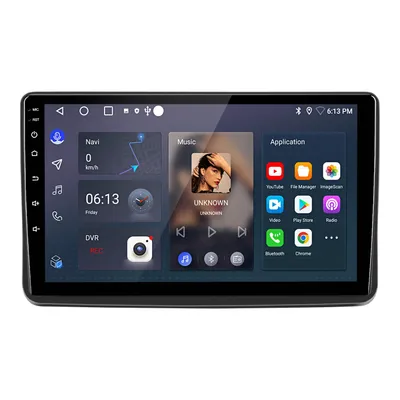 Obrázok produktu pre 9-palcové autorádio s Androidom 15, CarPlay, GPS navigáciou, Wi-Fi, Bluetooth, DAB+, ovládaním na volante, USB portom, DSP a RDS, určené pre Fiat Panda (2003-2012), s pamäťou 2 GB + 64 GB