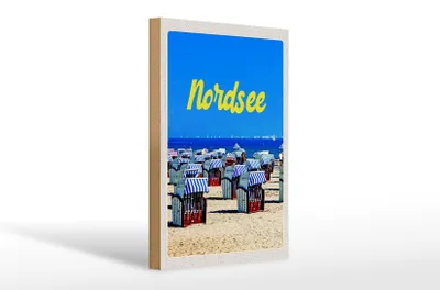 Produktbild von Holzschild Reise 20x30cm Nordsee Strand Meer