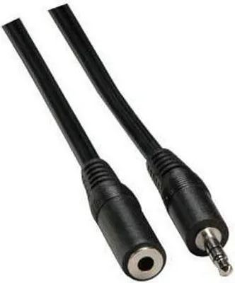 Immagine prodotto di Cavo di prolunga audio Jack (3,5 mm) M - Jack (3,5 mm) F, 5 m, nero