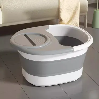 Produktbild von Faltbare Fußbadewanne mit Massagefunktion – Spa für Zuhause, Tragbar & Entspannend