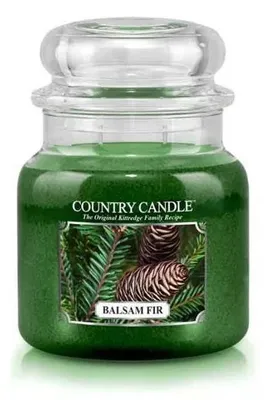 Produktbild von Country Candle Balsam Fir, Duftkerze, mittelgroß, mit 2 Dochten (453 g)