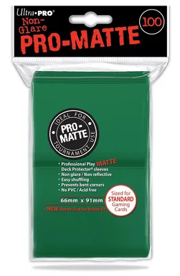Produktbild von Ultra Pro Professionelle Matte Kartenhüllen 100 Beutelchen Durchsichtig  Durchsichtig One Size