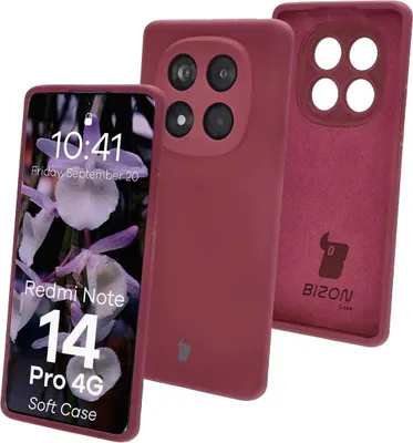 Produktbild von Bizon Soft Case für Xiaomi Redmi Note 14 Pro 4G dunkel lila