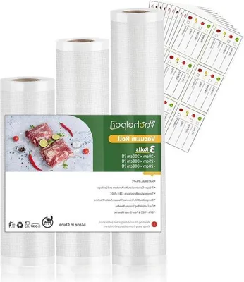 Immagine prodotto di Rotolo di sacchetti sottovuoto, senza BPA, 20/25/28 cm, Sous Vide, chiusura per alimenti