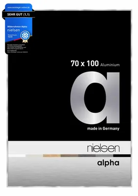 Produktbild von nielsen Aluminium Bilderrahmen Alpha, 70x100 cm, Silber