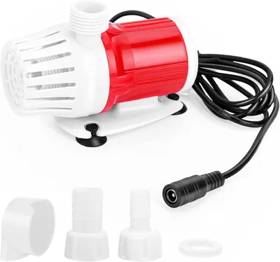 Obrázek produktu pro 12V 20W ponorné čerpadlo na stejnosměrný proud, přenosné čerpadlo pro akvária, vysoký průtok 1200 l/h, čerpadlo pro zahradní jezírka, akvária a fontány